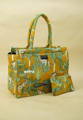 MS7 Quilted European-Style Laptop Bag – Safari Yellow